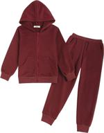 boyoo athletic tracksuit jogging sweatsuit boys' clothing : active логотип