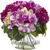 nearly natural 1364 bu multi tone hydrangea logo