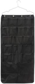 img 3 attached to Organize Your Underwear, Stockings, Bras, and Socks with SPIKG Dual-Sided Hanging Closet Organizer - 42 Pockets Black