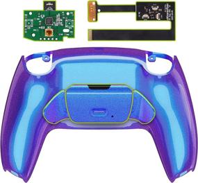 img 4 attached to eXtremeRate Chameleon Purple Blue Programmable Remap Kit for PS5 Controller BDM-010, Upgraded Board &amp; Redesigned Back Shell &amp; Back Button Attachment - Controller NOT Included