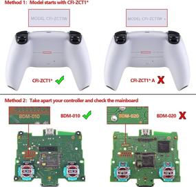 img 3 attached to eXtremeRate Chameleon Purple Blue Programmable Remap Kit for PS5 Controller BDM-010, Upgraded Board &amp; Redesigned Back Shell &amp; Back Button Attachment - Controller NOT Included