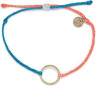 pura vida gold/silver two-tone full circle bracelet: waterproof & adjustable logo