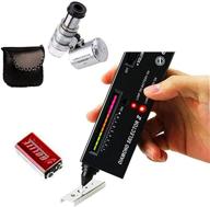 diamond tester & 60x magnifying glasses set: ideal for jeweler beading & jewelry making logo