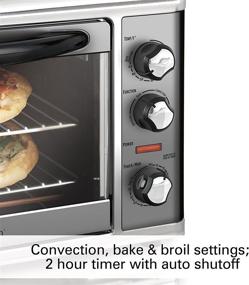 img 2 attached to Hamilton Beach 31107D Convection Countertop Toaster Oven: Rotisserie, Extra-Large, Black & Stainless – Efficient Cooking Solution