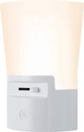 🔌 ge dimmable led night light plug-in, ultrabrite, energy efficient, dusk-to-dawn sensor, adjustable brightness, ideal for bedroom, bathroom, hallway, nursery, white, 45123, 1 pack логотип