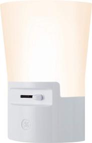 img 4 attached to 🔌 GE Dimmable LED Night Light Plug-in, Ultrabrite, Energy Efficient, Dusk-to-Dawn Sensor, Adjustable Brightness, Ideal for Bedroom, Bathroom, Hallway, Nursery, White, 45123, 1 Pack