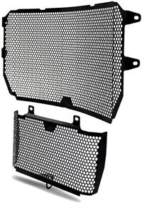 img 4 attached to 🏍️ MT10 Motorcycle Radiator Grille Guard & Oil Protector Cover Kit (Black) – Fits MT-10 MT10 MT 10 2016-2020