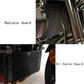 img 3 attached to 🏍️ MT10 Motorcycle Radiator Grille Guard & Oil Protector Cover Kit (Black) – Fits MT-10 MT10 MT 10 2016-2020