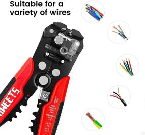 img 2 attached to KAIWEETS 3-in-1 Heavy Duty Automatic Wire Stripper - Self-Adjusting Wire Stripping Tool, 10-24 AWG Wire Cutter Ideal for Electrical Cable Cutting and Crimping