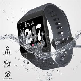 img 3 attached to ESeekGo Compatible Fitbit Ionic Replacement Wellness & Relaxation