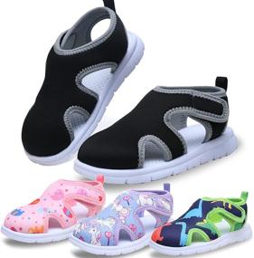 img 4 attached to 👟 Revolutionary Vogana Breathable Sneakers: Quick Dry Adjustable Girls' Shoes