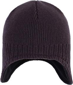 img 3 attached to Connectyle Men's Warm Winter Hats: Stay Cozy with Fleece-Lined Earflap Hat & Daily Beanie Watch Cap