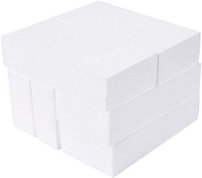 img 2 attached to Craft Foam Blocks, Polystyrene Bricks for DIY Projects, Packing, Centerpieces - 6 Pack (8x4x2 inch Thick)