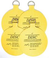revolutionary large plate hanger set - invisible english disc adhesive (4-4 inch hangers) logo
