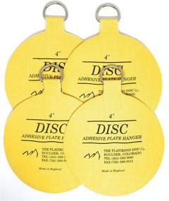 img 1 attached to Revolutionary Large Plate Hanger Set - Invisible English Disc Adhesive (4-4 Inch Hangers)