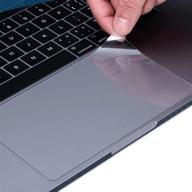 📱 чехол для трекпада [2 шт.] от lapogy для macbook pro 13 дюймов 2020 года: прозрачный чехол и защитная пленка для touch bar touch id модели a2338/a2251/a2289. логотип