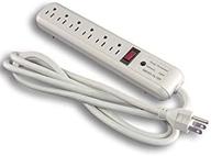 💡 reliable 6-outlet surge protector power strip - 6ft long cord logo