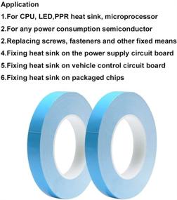 img 2 attached to Nicelux Thermally Conductive Tape 12Mmx25 Meters (0