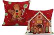 rouihot christmas gingerbread pillowcases cushion logo