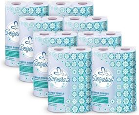 img 4 attached to Supsiah White Huge Roll Paper Towels, 16-Count Bundle (Equivalent to 40 Regular Rolls), 2-Ply - Case of 16 Rolls, 150 Sheets Per Roll, 2400 Sheets Kitchen Paper Towel Rolls