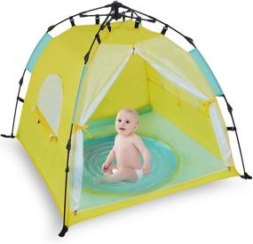 img 4 attached to 👶 Bend River Automatic Instant Baby Tent: Ultimate Sun Shelter with Pool, Portable Travel Bed and Mosquito Net - UPF 50+ Beach Protection for Infants