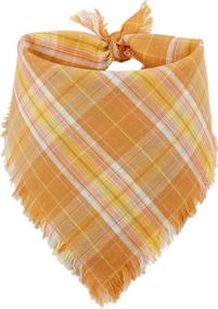 img 1 attached to 🐶 BoomBone Easter Dog Bandana Set, Plaid Triangle Bibs Pet Scarf Accessories for Dogs