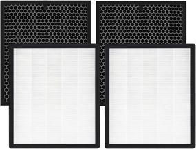 img 4 attached to 🌬️ isinlive LV-PUR131 Replacement Filters: Enhance Air Quality with LEVOIT Air Purifiers - 2 Pack