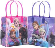 🎁 disney frozen party favor gift bags - 12 elegant and reusable goodie bags logo