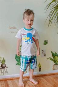 img 1 attached to 👕 Adorable Airplane T-Shirt Sets: Toddler Boys' Summer Clothes Collection