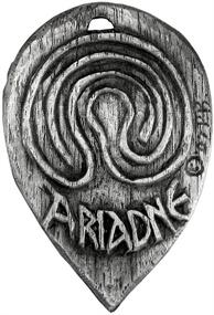 img 2 attached to Pewter Ariadne Goddess Labyrinth Pendant