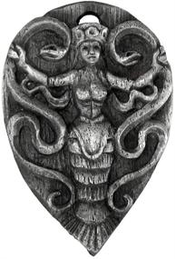 img 4 attached to Pewter Ariadne Goddess Labyrinth Pendant