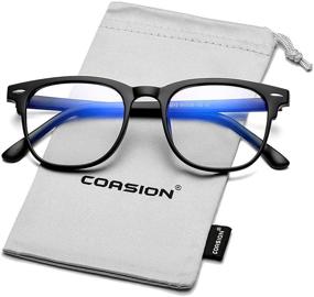 img 3 attached to 👓 COASION 2 парами очков для компьютера, защищающих от синего света, для женщин и мужчин, стильная оправа TR90 для снижения усталости глаз и фильтрации УФ-бликов на линзы