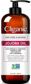 img 2 attached to 🌿 Top-Quality Cliganic Jojoba Oil: Non-GMO, Bulk 16oz, 100% Pure, Natural-Cold Pressed. Ideal for Hair & Face