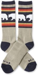 img 1 attached to KAVU Moonwalk Wool Hiking Socks Snow