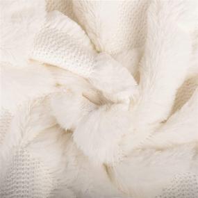 img 2 attached to 💤 GRAREND Throw Pillow Covers 18x18: Soft Plush Velvet Farmhouse Decor for Couch, Sofa, Bedroom, Car - Set of 2 White Covers