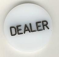 trademark poker acrylic dealer button logo