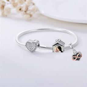 img 2 attached to 🐍 Stunning Sterling Silver Snake Bracelet - Perfect Fit for Pandora Charms, Ideal Gift for Women and Girls