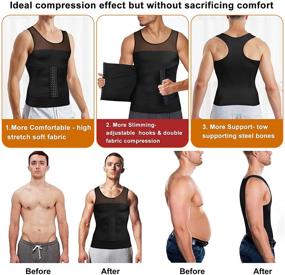 img 2 attached to MOLUTAN Compression Slimming Sleeveless Shapewear Sports & Fitness for Other Sports