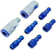 💙 milton colorfit t-style coupler &amp; plug kit, 1/4 npt blue (5 piece), s-307tkit logo