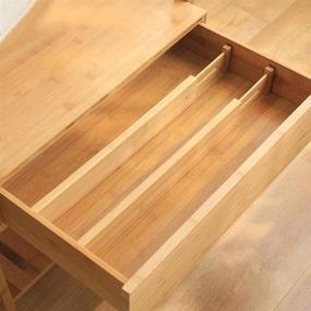 img 1 attached to Diosbles 6 Pack Bamboo Dresser Drawer Organizers - Effective Storage Solutions