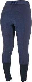 img 3 attached to Ovation Secret Euroweave Dx Full Seat Breeches for Women - Front Zip