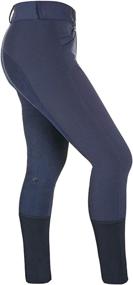 img 2 attached to Ovation Secret Euroweave Dx Full Seat Breeches for Women - Front Zip