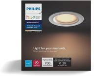 philips hue white ambiance 4-inch dimmable led smart retrofit recessed downlight - compatible with amazon alexa, apple homekit, and google assistant логотип