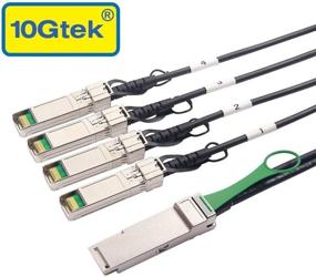 img 3 attached to 🔌 High-Speed 40G QSFP+ to 4xSFP+ Breakout DAC Cable for Arista CAB-Q-S-0.5M Devices - 0.5-Meter (1.64ft)