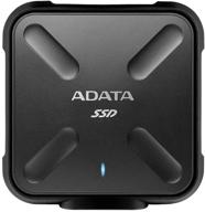 💧 adata sd700 3d nand 1tb rugged waterproof/dustproof/shockproof external solid state drive - black (asd700-1tu3-cbk) logo
