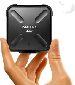 img 1 attached to 💧 ADATA SD700 3D NAND 1TB Rugged Waterproof/Dustproof/Shockproof External Solid State Drive - Black (ASD700-1TU3-CBK)