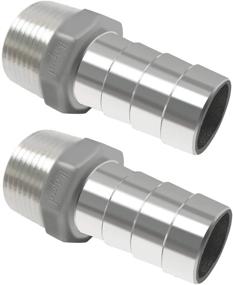 img 4 attached to 🔗 Stainless Steel Horizontal Fitting Coupler Connector