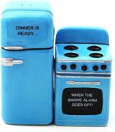 🍽️ pacific trading retro fridge & stove magnetic ceramic salt & pepper shakers - ready for dinner logo