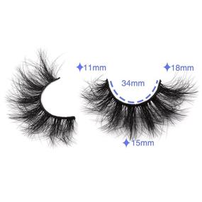 img 2 attached to Ruairie Eyelashes Natural Fluffy Dramatic