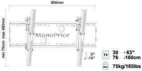 img 2 attached to 📺 Tilting HDTV Wall Mount Bracket by MonoPrice